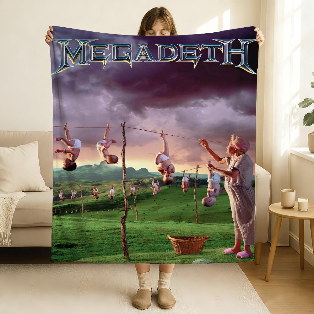 Band M-Megadeth-S Blanket Soft and Skin Friendly For Couch Bed Napping Bedspread All Seasons Comforter