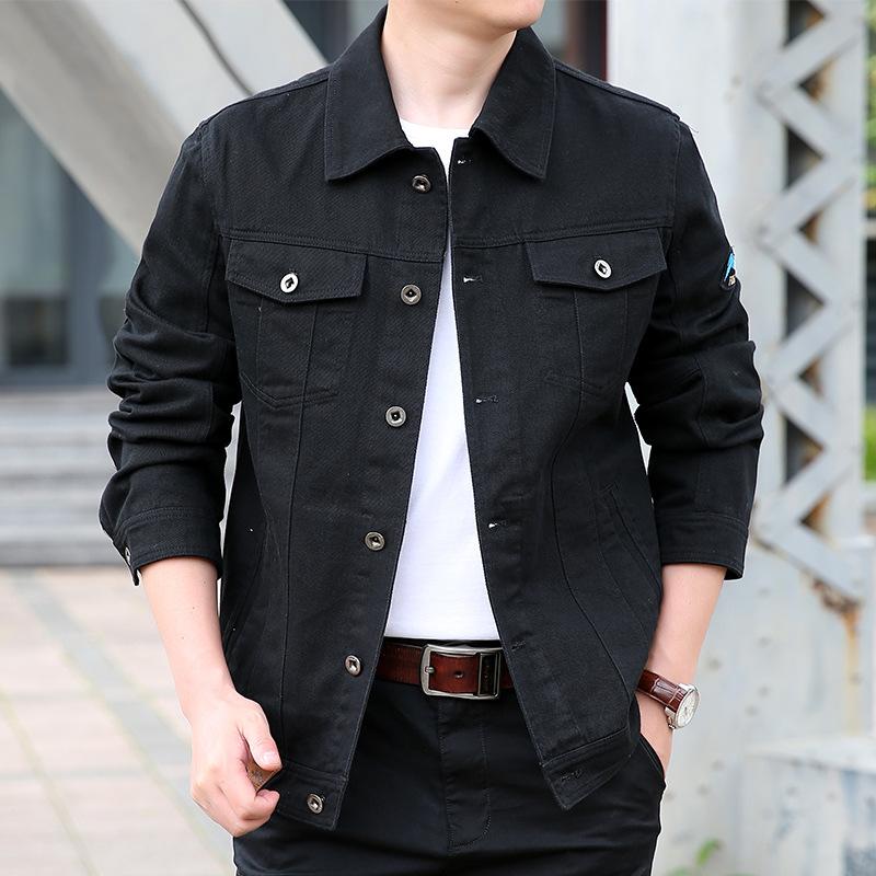 Осень и зима новая мужская куртка из денима для отдыха на природе мода для отдыха — фото 4