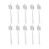 10Pcs Washable Kitchen Cleaning Brush Long Handle Triple Side Bristles for Coffee Grinder Juicer Soymilk Machine Food Processor