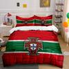Portugal Football Emblem Pattern. Bedding Sets Duvet Cover Sets Duvet Covers Pillowcases(1 * Duvet Cover 2 * Pillowcases Without Duvet Insert)
