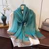 Vår og Sommer Nytt Temperament Mote Skjerf Tynt Klimasjal Langt Varmt Emulasjon Silkeskjerf for Kvinner