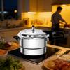 7L double-handle pressure cooker, made of thickened aluminum and stainless steel, includes steaming rack, suitable for all stove