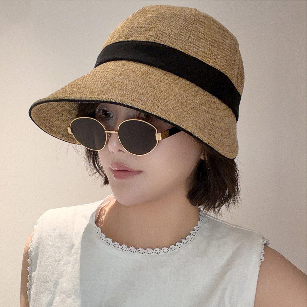 Linen Fisherman Hat Summer Sun Hat With Large Brim For Outdoor Beach And Hiking