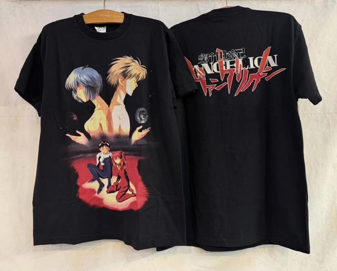 Vintage Neon Genesis Evangelion 90s Anime Manga Japan Y2K Size XL Shirt REPRINT Unisex T-Shirt XXXXL