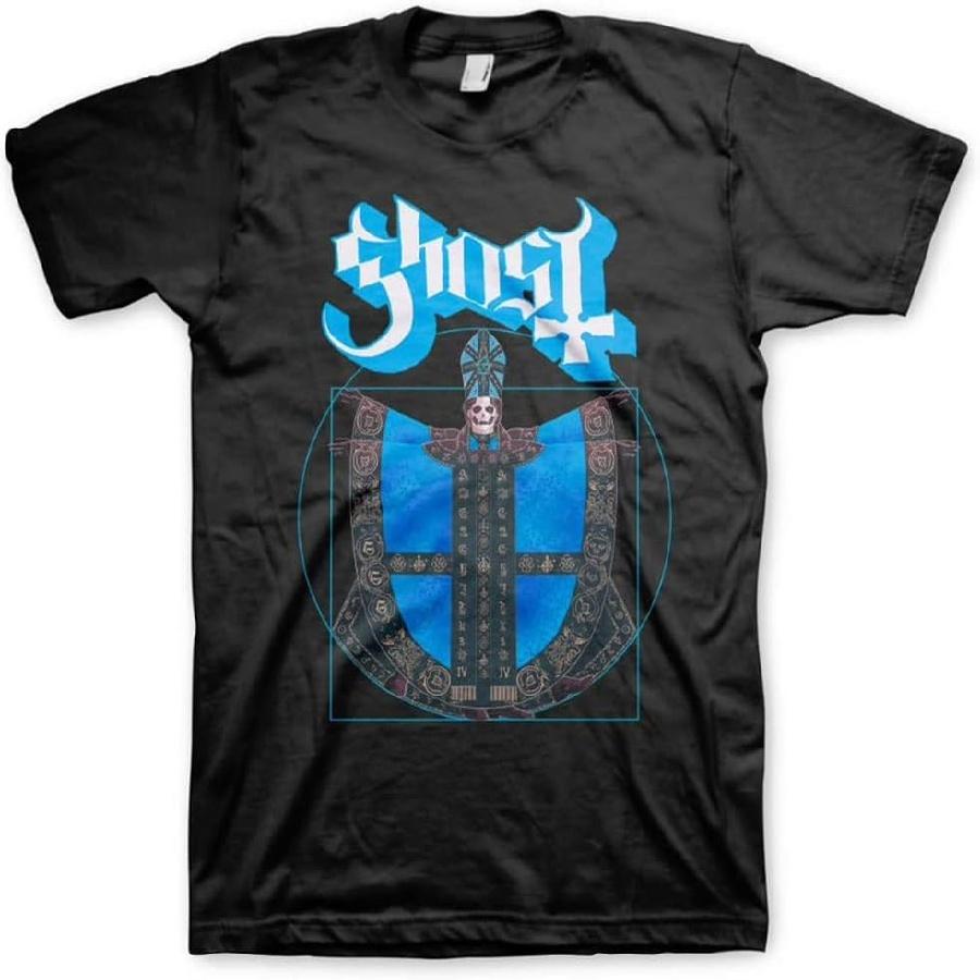 Ghost Men s Vitruvian Logo T-Shirt Black _ Officially Licensed Merchandise S