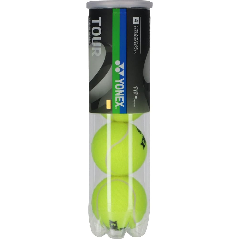 YONEX TOUR Tennis Balls 4 Balls Per Can 3 Cans Yellow