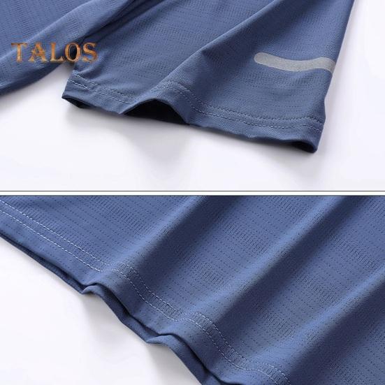 Sommer T-skjorte for menn Is Silke Rundhals Løs Pure Color Kortermet Pullover Uformell Daglig slitasje Sport Fitness Topp