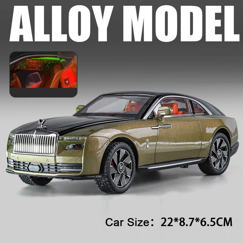 1:24 Scale Phantom Spectre Cullinan Model Toy Vehicles Alloy Diecast Sound Light Doors Opened Pull Back Birthday Gifts for Kids