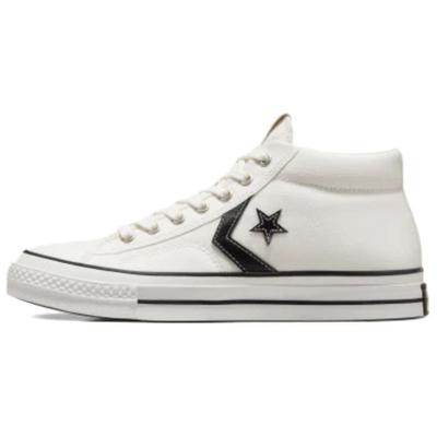 Star Player 76 Versatile Comfortable and Simple Warm and Non-Slip Mid-Top Board Shoes Unisex White