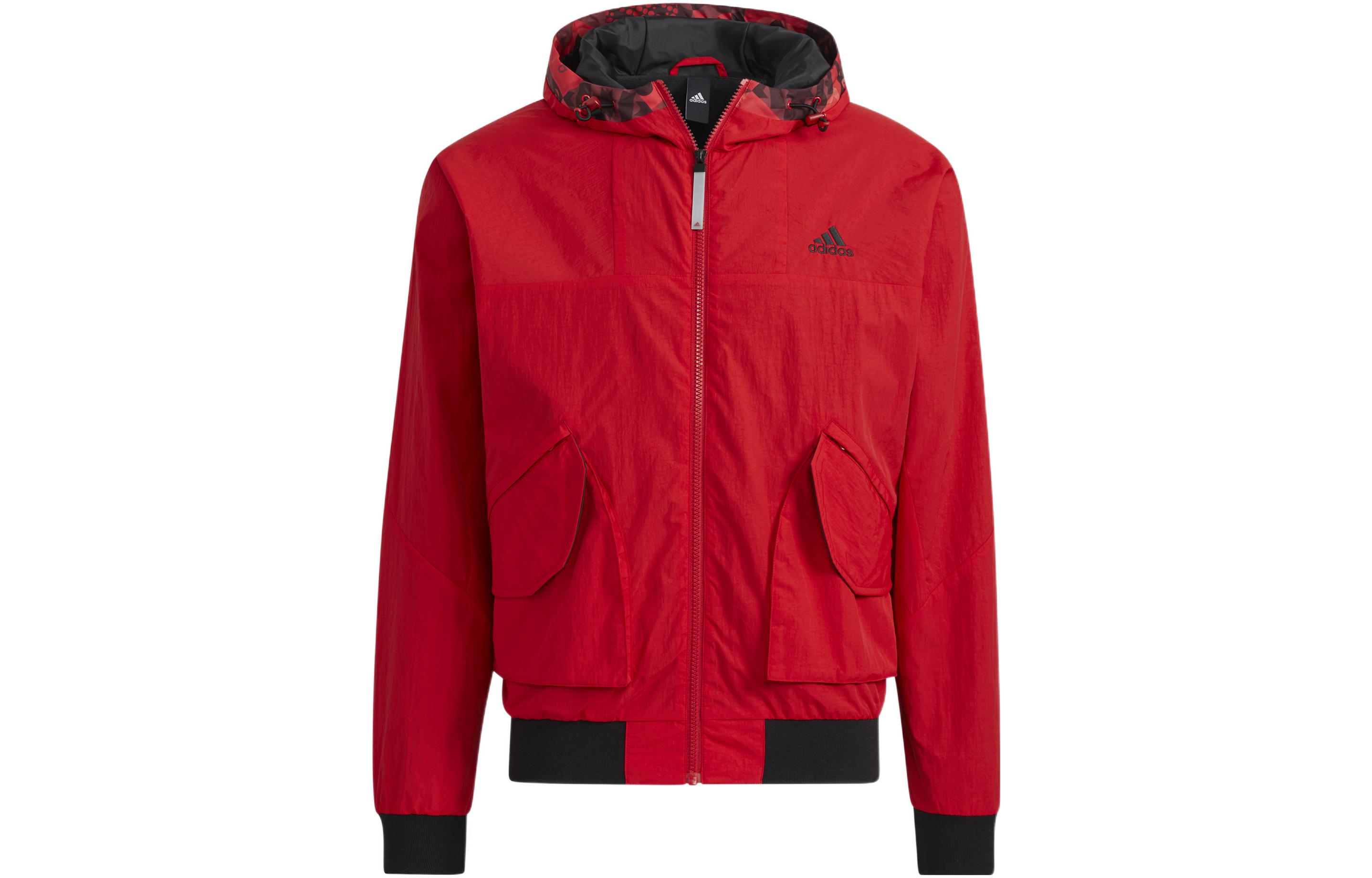 Adidas CNY Jackets Men s Red Hooded Moderate Other HC0267 L
