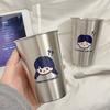 Neue Unzerbrechliche Edelstahlbecher Trinken 500ml Weingläser Zahnbürstenhalter Outdoor