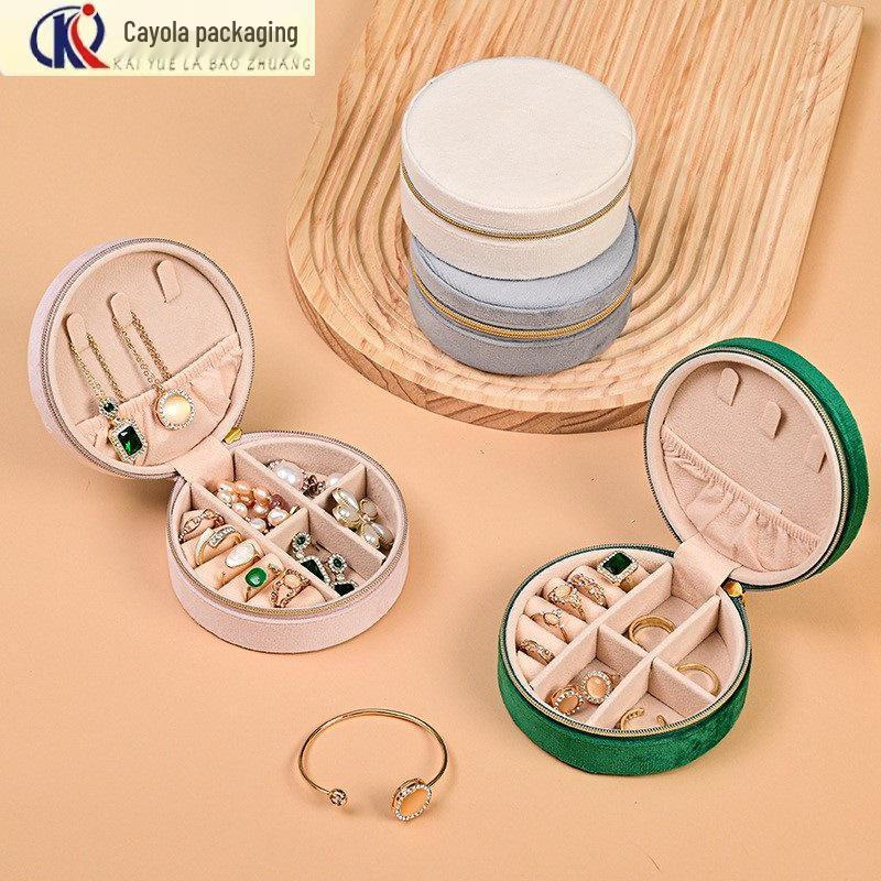Portable Mini Jewelry Storage Box for Earrings, Necklaces, and Rings
