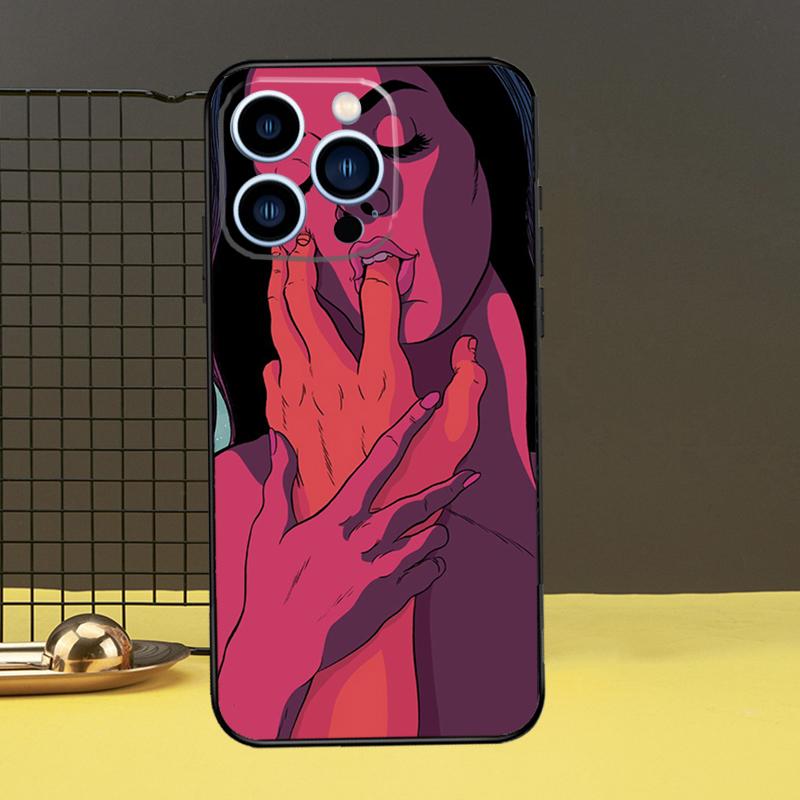 Mädchen Bikini Sexy Telefon Abdeckung Für iPhone 12 13 Mini 11 14 Pro Max X XS XR Max 7 8 Plus SE Soft Case Fundas