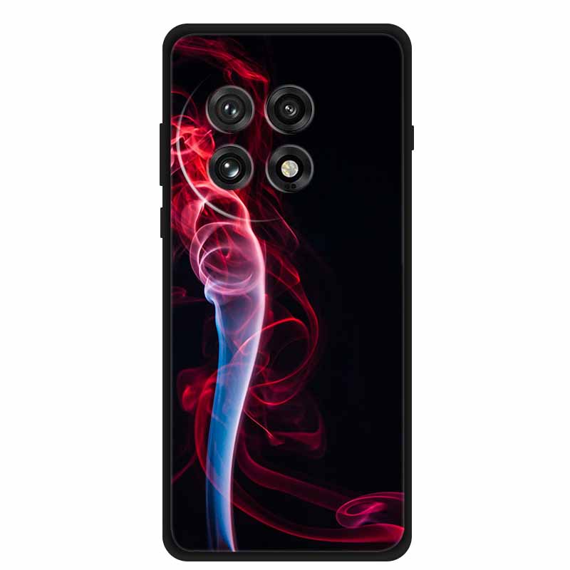 Black Silicone Case For OnePlus 13 5G Case Cartoon Cat Soft Back Cover For OnePlus Ace5 5G Ace 5 Pro 13R Phone Case Shell Coque