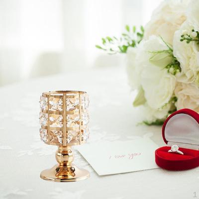 Halter Kristalle verschönern Kandelaber Party Tabletop Herzstück Ornamente Kerzen Zuhause