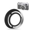 LH  Beautiful Appearance Hollow Metal Compact Detachable Camera Lens Hood for Fuji  CelsiusX20CelsiusX30(Black )