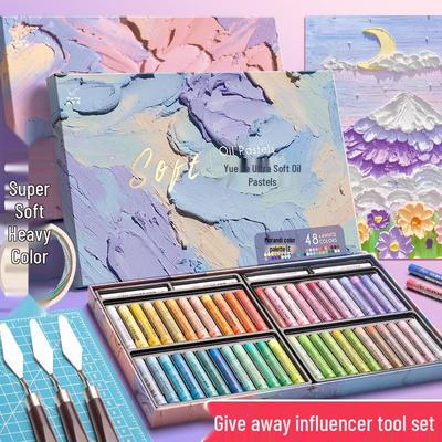 Morandi Super Soft Heavy Oil Pastels - Soft Crayons for Primary Students, Classic Macaron Colors, Set of Three