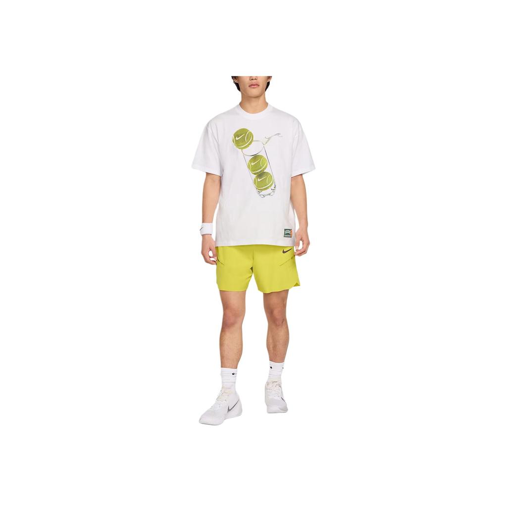 Nike Logo Loose Fit Crew Neck T-Shirt Men Tops White HJ3468-100