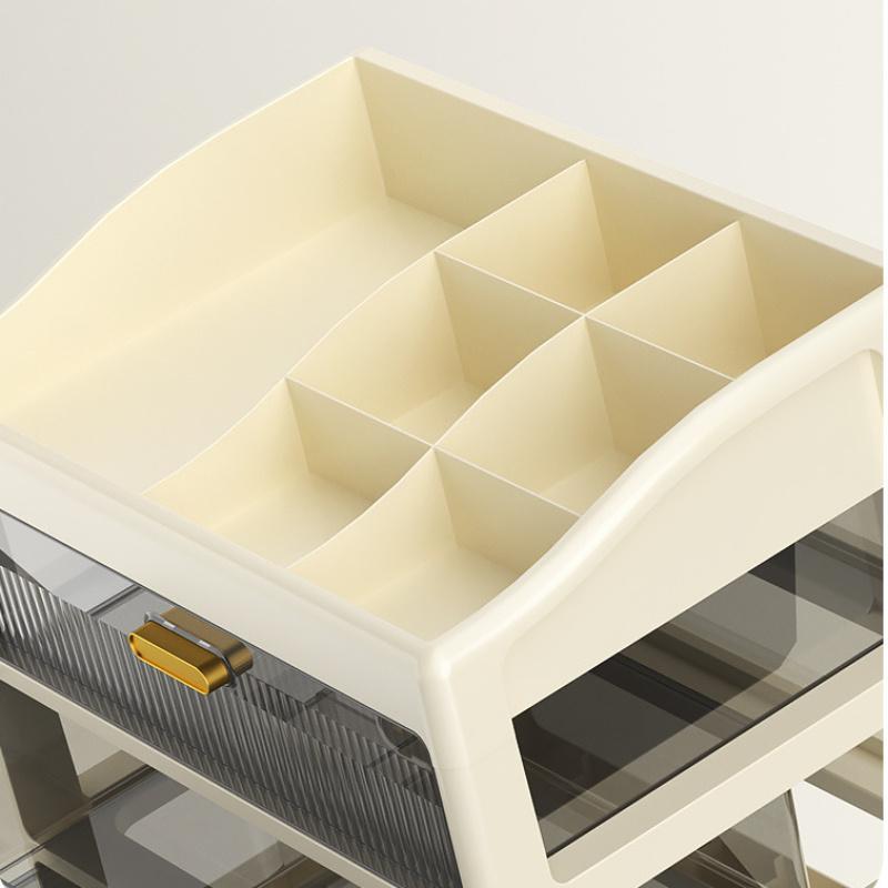 1 Stück Kosmetikregal Multifunktionale Schreibtisch-Schubladenaufbewahrungsbox Haushalt Staubdicht Große Kapazität Make-up-Box