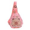 Capybara Printed Shoulder Crossbody Chest Bag Children Outdoor Wallet Leisure