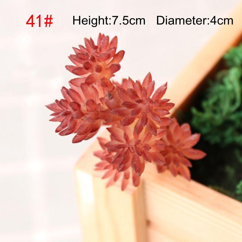 Konstgjorda Suckulenter Växter Vit Rosa Grön Plast Falska Växter Landskap Bonsai plantas artificiales Hem Trädgård Dekoration