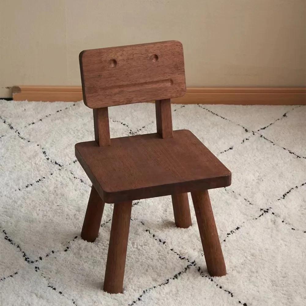 Solid Wood Mini Cookie Stool Children's Creative Small Bench Changing Shoes Ottoman for Living Room Decor Chair Furniture