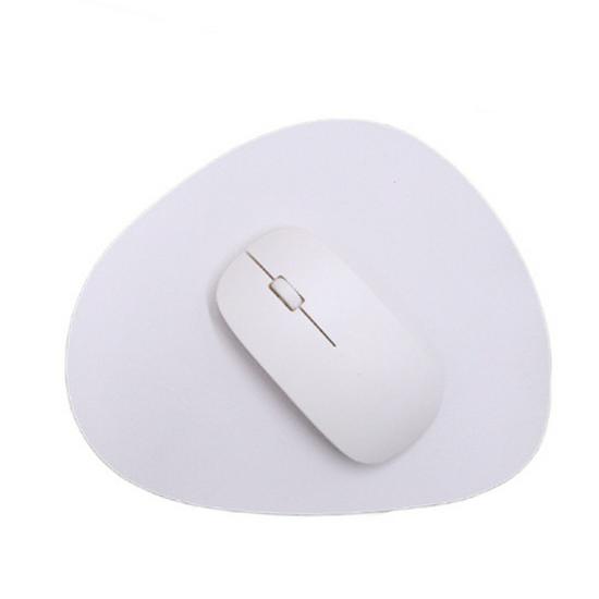 Minimalist Japanese & Korean Waterproof PU Leather Mouse Pad - Non-Slip, Solid Color for Home or Office.