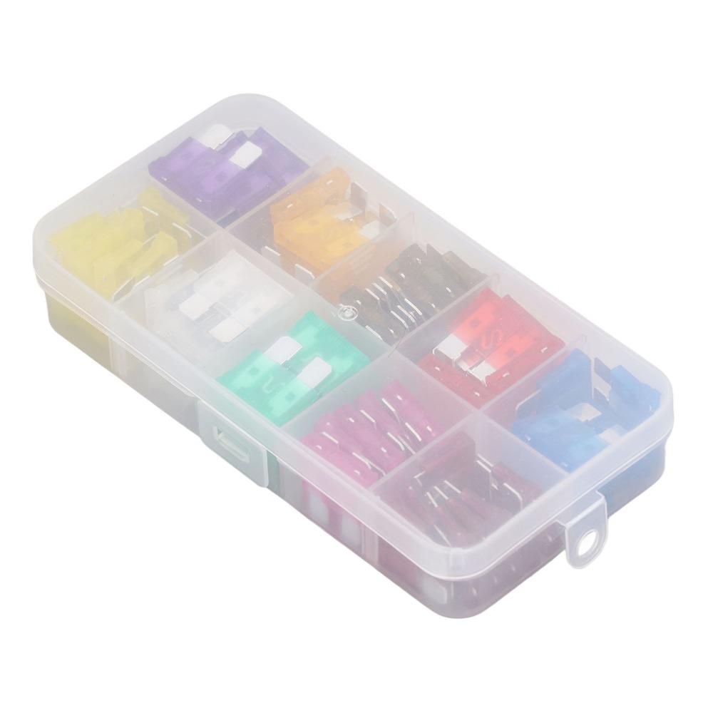 80PCS Colorful Fuseing Assortment Kit Medium Size Replacement Fuseing Automotive Fuseing  Motorcycle