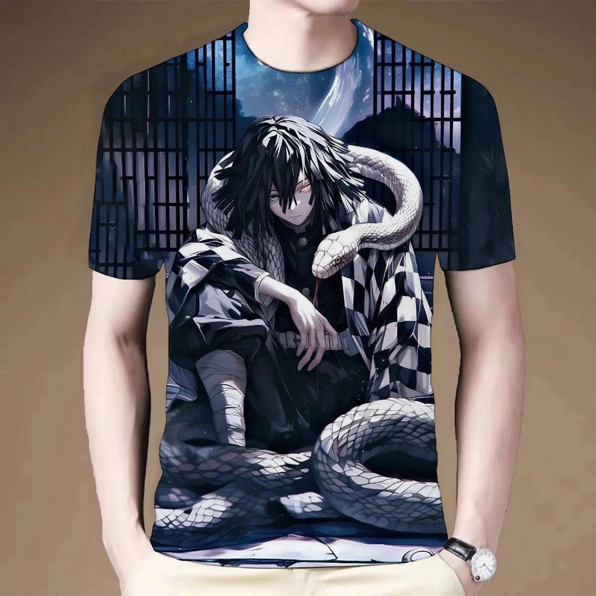 

Demon Slayer Cospaly Anime Manga Short Sleeve T-Shirt Tee Casual Polyester Unisex S
