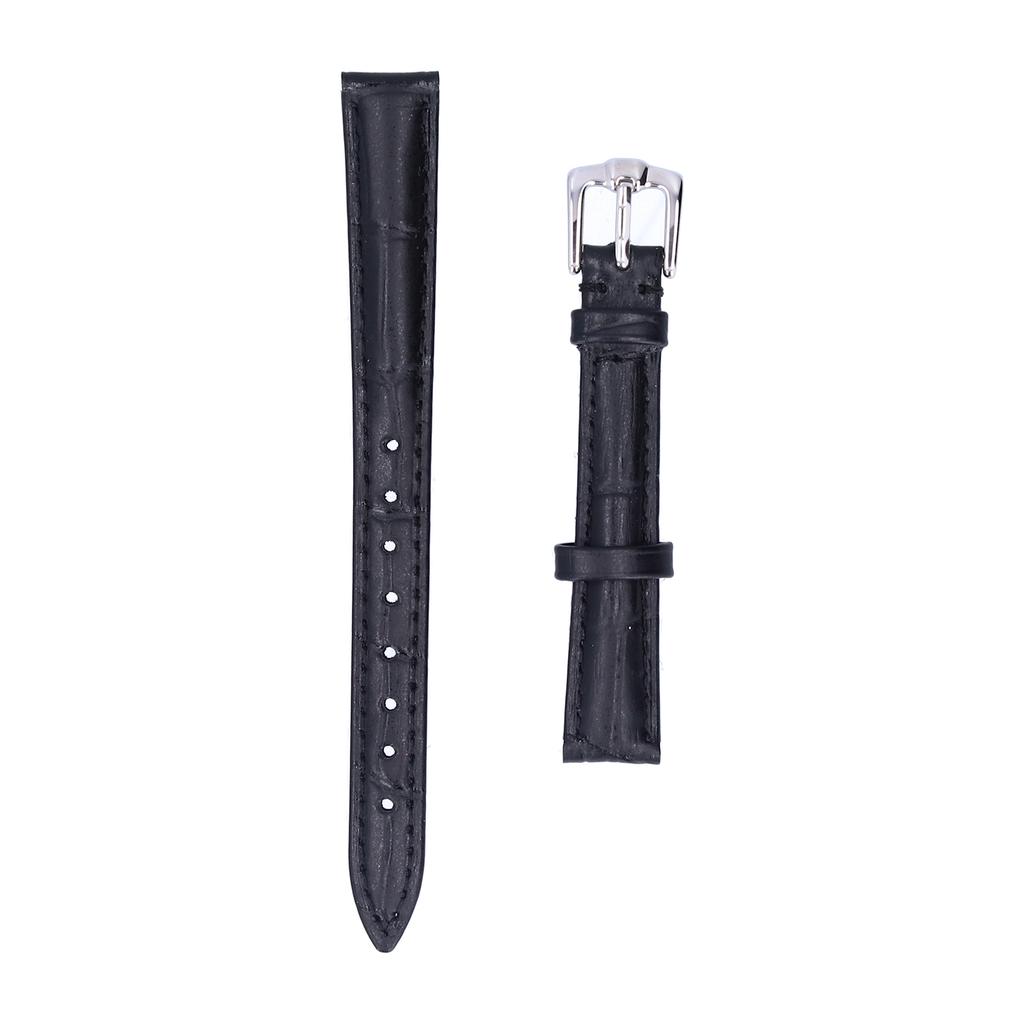 Pasek do zegarka z klamrą szpilkową Zamienny Pasek do zegarka Unisex Części zamienne Akcesorium Czarny16mm / 0.63in