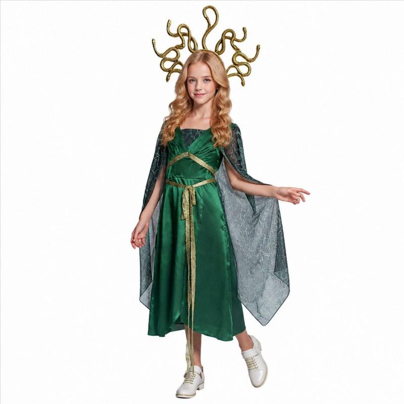 Halloweenský kostým Řecká mytologie Medúza Cosplay šaty Dámské Dívčí Scénické vystoupení