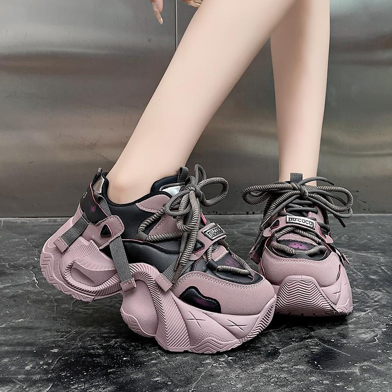 Fashion Autumn Shoes for Women Lace-Up Casual Breathable Wear Resistant 2024 Trend Fashion Women's Vulcanize Shoes Zapatillas Mujer