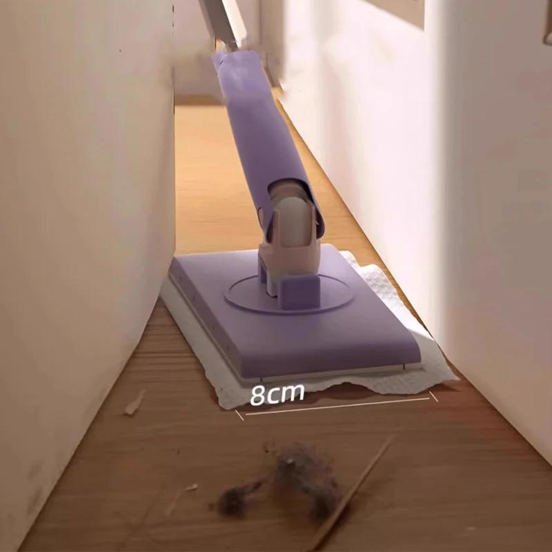 Nowy Automatyczny Klips do Mopu z Mikrofibry do Czyszczenia Twarzy, Usuwania Kurzu, Papieru, Suchej Ścierki, Mopa do Podłogi, Mokrej Ścierki, Gospodarstwa Domowego, Wielofunkcyjny
