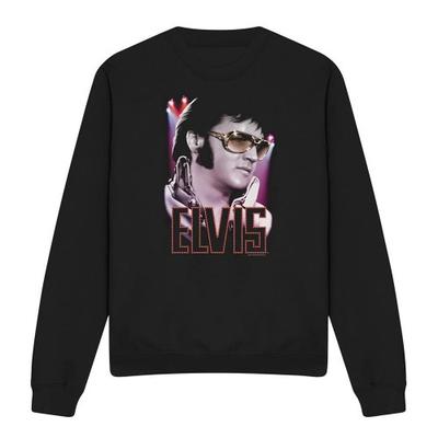 Elvis Presley Unisex Adult 70S Star Sweatshirt