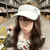 Cute Kitten Cartoon Empty Top Hat Female Summer Sunshade Sunscreen Ponytail Student Outdoor Sweet Sun Hat