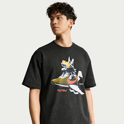 Nike Sportswear T Shirts Men s Black Crew Neck Moderate S