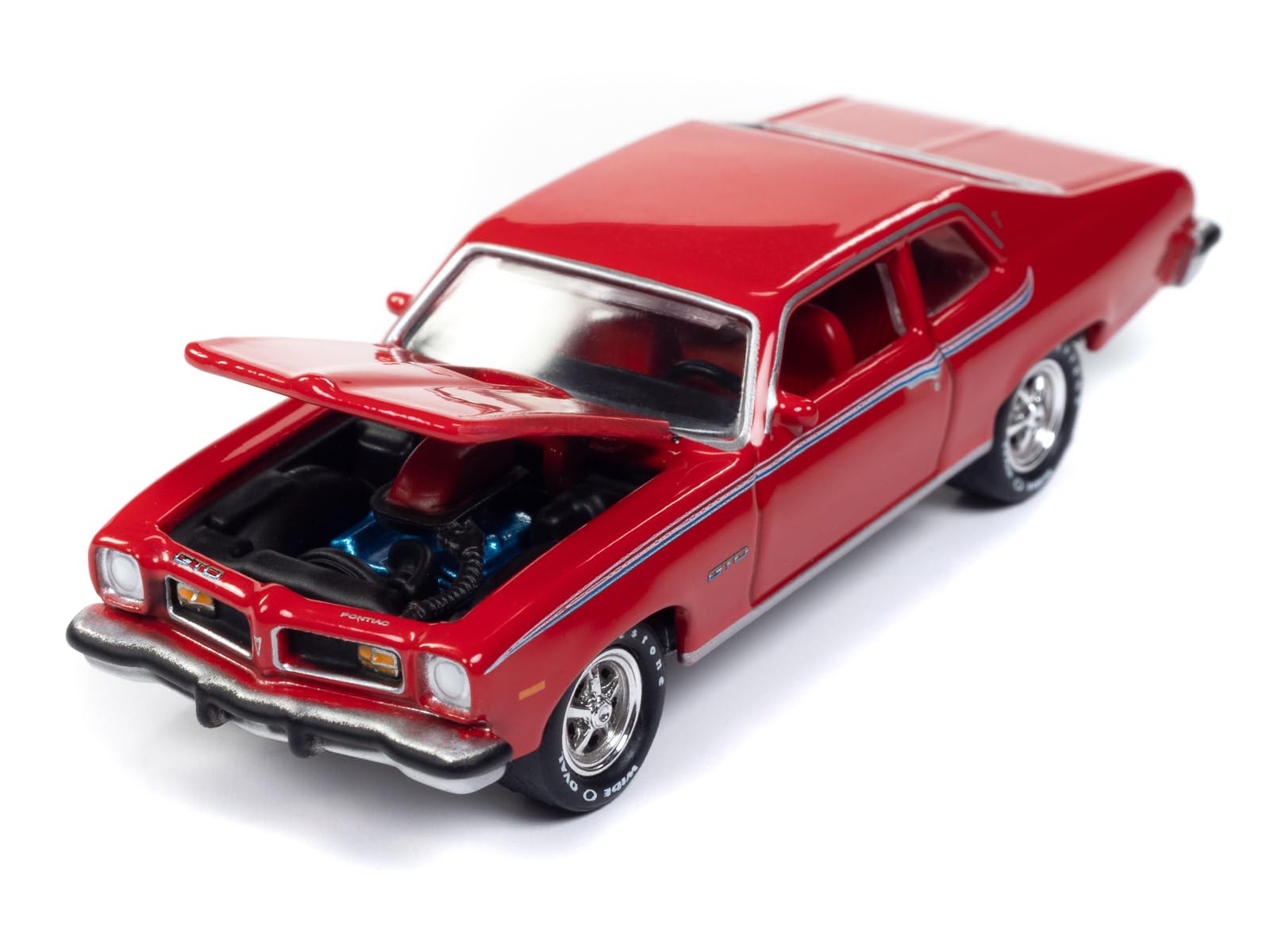 

Johnny Lightning Pontiac GTO 1974 Красный Миниатюрная модель 1/64