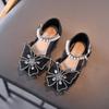 Neueste Sommer Mädchen Sandalen Mode Pailletten Strass Schleife Mädchen Prinzessin Schuhe Baby Mädchen Schuhe Flache Ferse Sandalen Größe 21-35