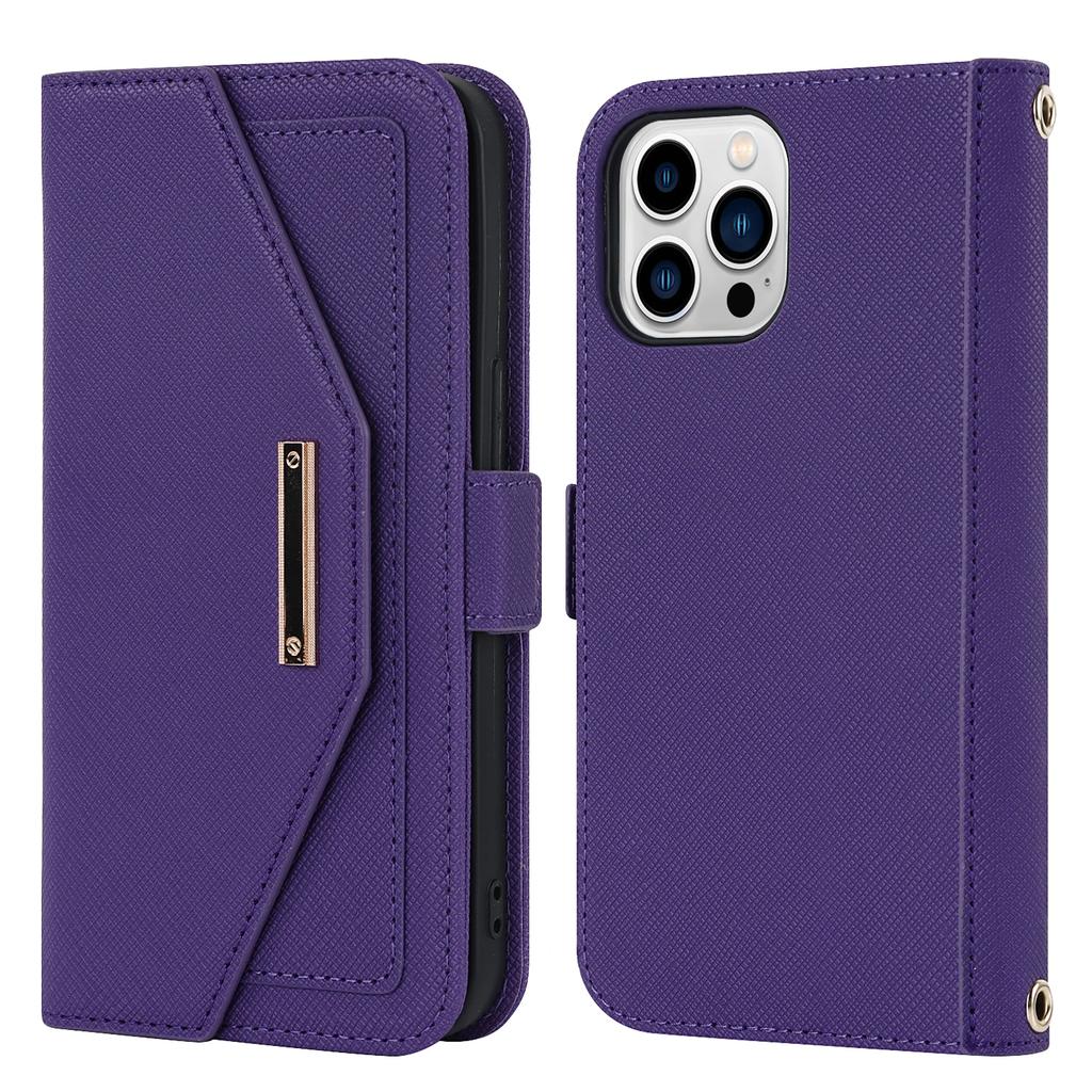 Lanyard Crossbody Wallet Case For iPhone 15 16 Pro Max 14 13 12 Mini 11 XR 8 SE 2025 Cards Slot Magnetic Stand Mirror Book Cover