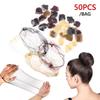 50Pcs Hair Net Elastic Bundle Hair Invisible Hairnet Mesh Bun Hair Net Bun Hair Hair Style Tool 30/50/70/80CM Hair Accessories