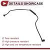 1 Pc Radiator Hose for Land Rover Range Rover Velar 2018-2021 Engine Coolant Water Hose No.LR091814 Black Plastic