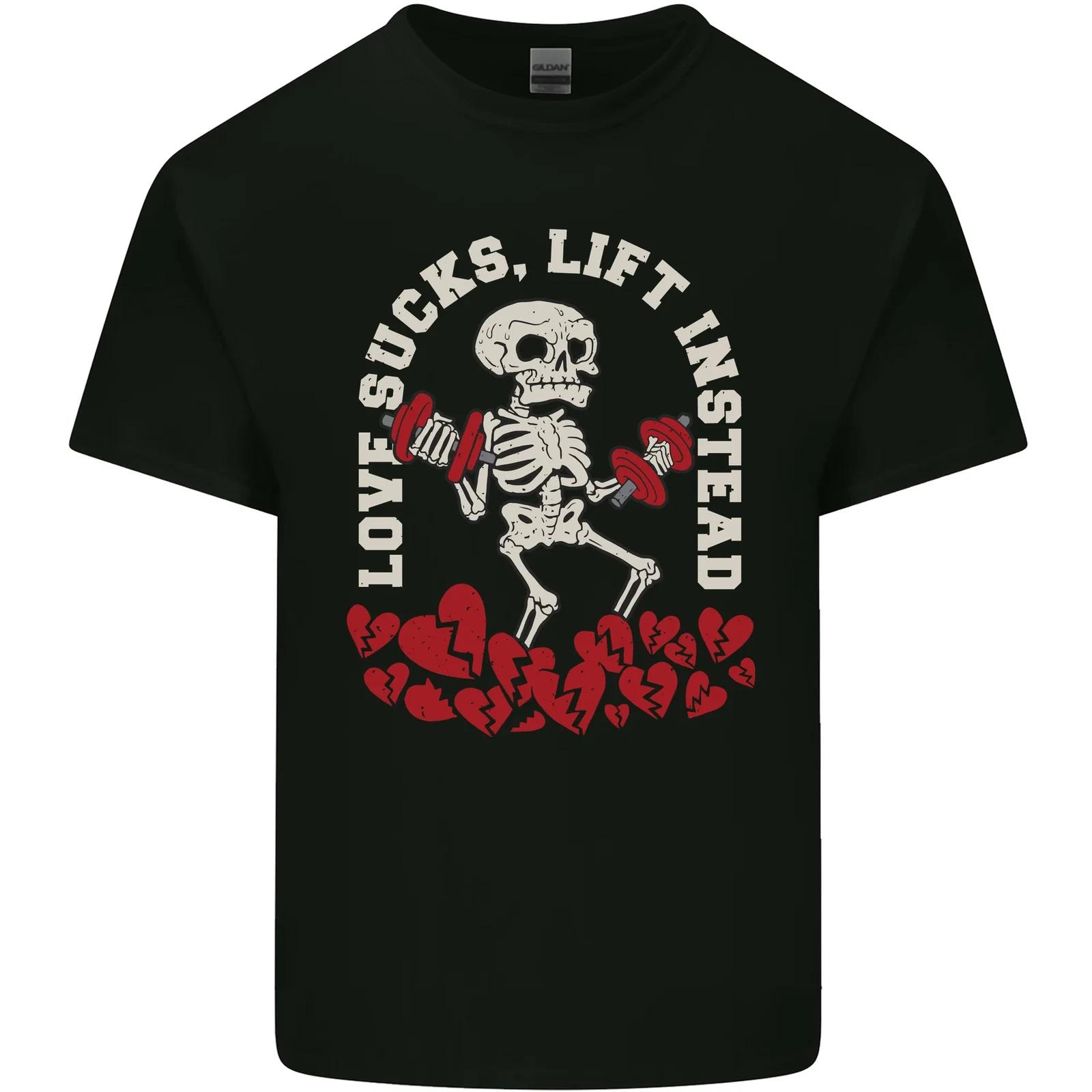 Love Sucks Gym Bodybuilding Singles Day Kids T-Shirt Childrens M