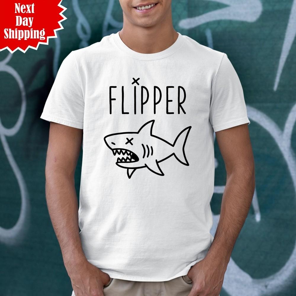 

Kurt Cobain T-Shirt Flipper As Worn By Nirvana Printed Retro Short Sleeve T Top M