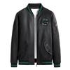 New large size spring and autumn soft leather jacket men's fashion casual stand-up collar slim trend pu leather jacket men