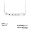 Custom Stainless Steel Yoga Necklace with Zirconia Pendant