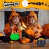 2025 Halloween Cauldron Serving Bowls with Rack 3 Witch Cauldron Candy Bowls Trick Or Treat Colorful Cauldron Bucket for Party