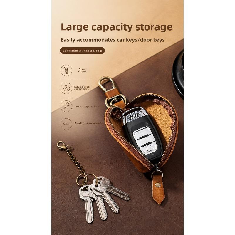 2026 New Retro car key bag universal key bag key storage bag practical portable