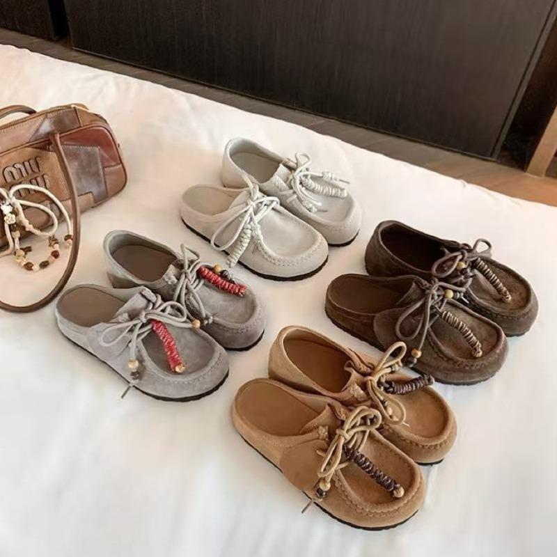 Cowhide version~ genuine leather bag head half slippers new retro inner heightening platform casual slippers women's kangaroo shoes