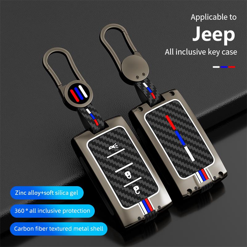 New Car Key Case Cover Shell Fob for Jeep Wagoneer 2025- 2025 for Grand Cherokee L 2020 2025 2025 Key Chains Car Accessories