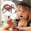10Pcs Stretchy Earthworm Prank Toy Realistic Long TPR Earthworm Simulated Wiggly Worm Tricky Props Kids Adults Halloween Party April